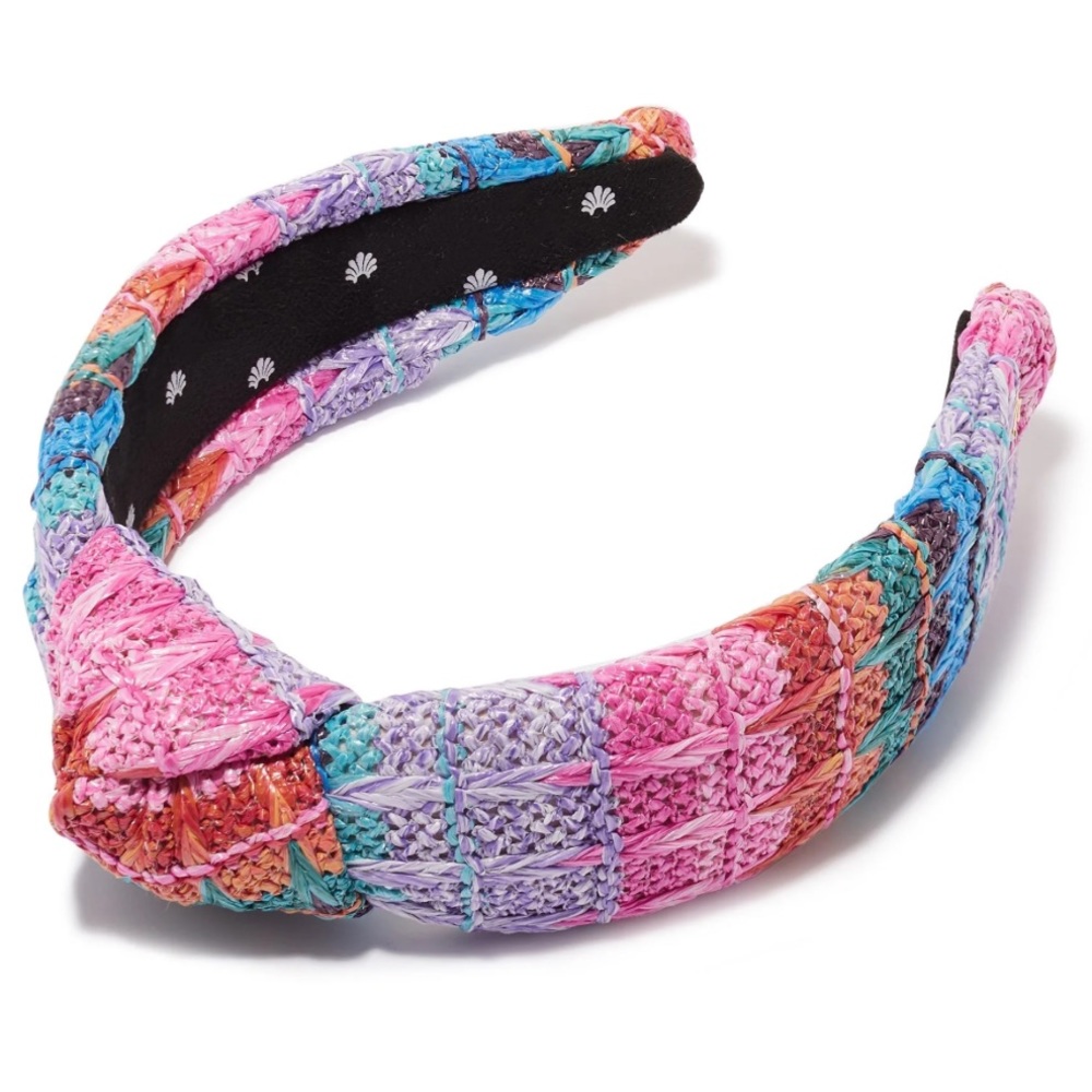 NEW SUNSET RAINBOW RAFFIA KNOTTED HEADBAND